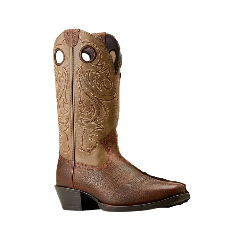 Ariat Men's Sport Square Toe Brown Oiled Rowdy Boots