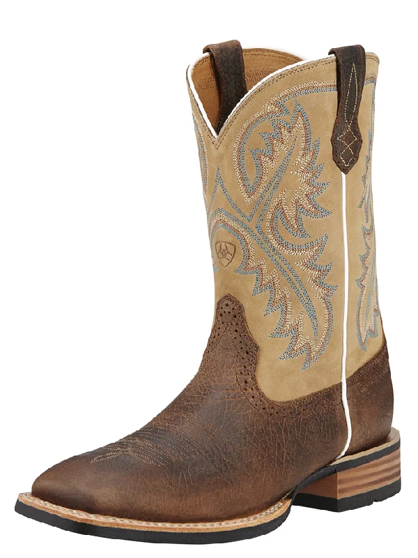 Ariat 10002224 Mens Quickdraw Western Boot Tumbled Bark