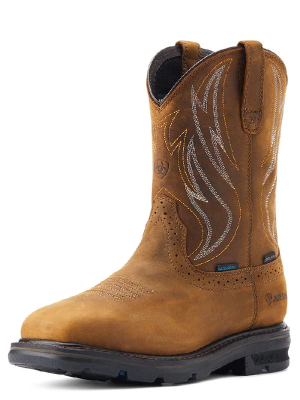 Ariat 10044544 Mens Sierra Shock Shield H20 Steel Toe Distressed Brown