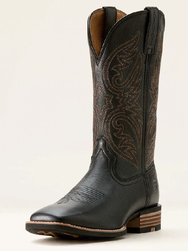 Ariat 10053631 Mens Ricochet Cowboy Boot Black Carbon