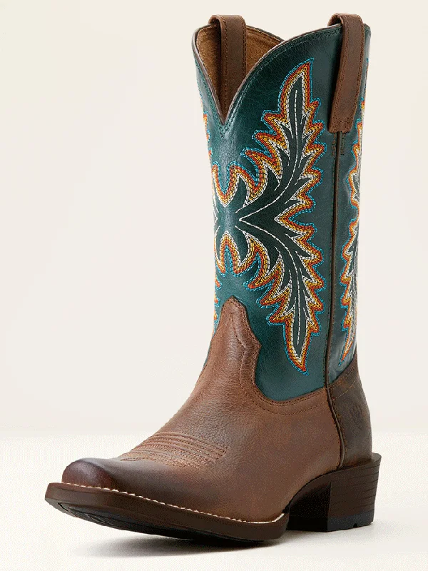 Ariat 10053696 Mens Renegade Cowboy Boot Deep Teal Vintage Oak