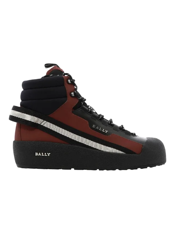 Bally Clyde 6301598 Men's Black/Heritage Red Snow Boots