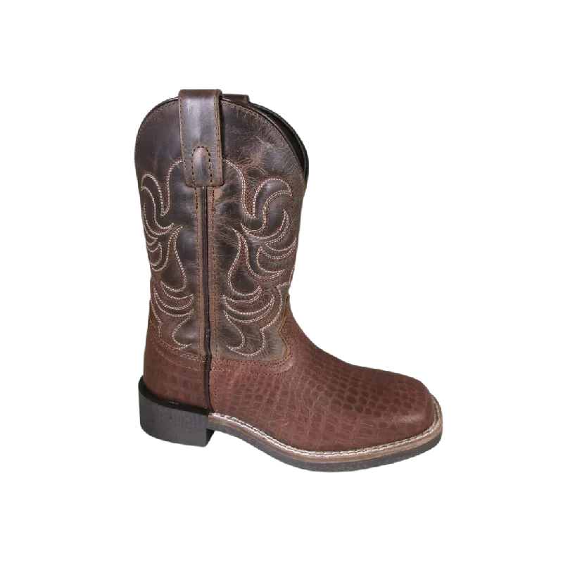 Smoky Mountain Kid's Square Toe Brown Boots