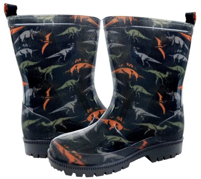 Boys Dinosaur Printed Rainboot