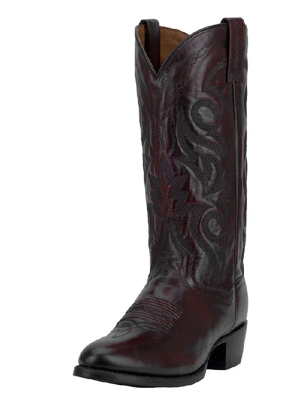 Dan Post DP2112R Mens Milwaukee R-Toe Western Boot Black Cherry