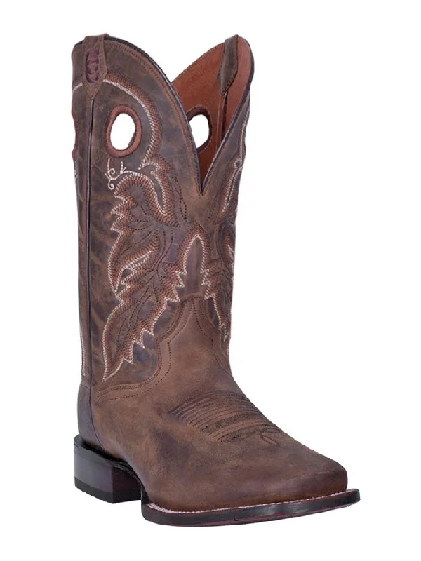 Dan Post DP4562 Mens Abram Square Toe Western Boots Tan