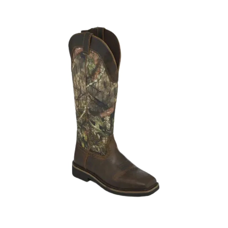 Justin Men's Original Shrublands Hunting Mossy Oak Boots