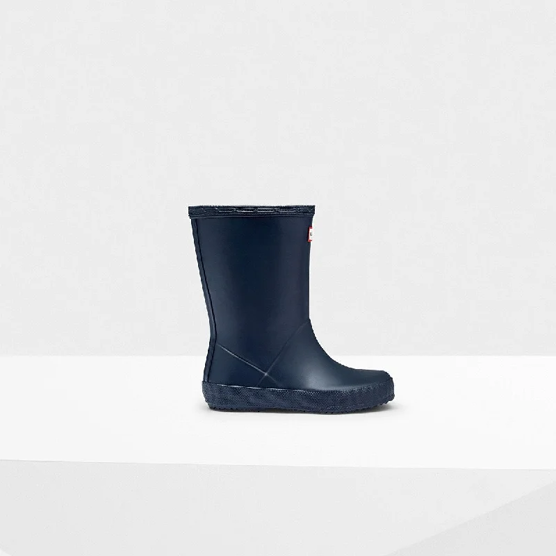 Hunter Navy Original Kids First Matte Rainboot