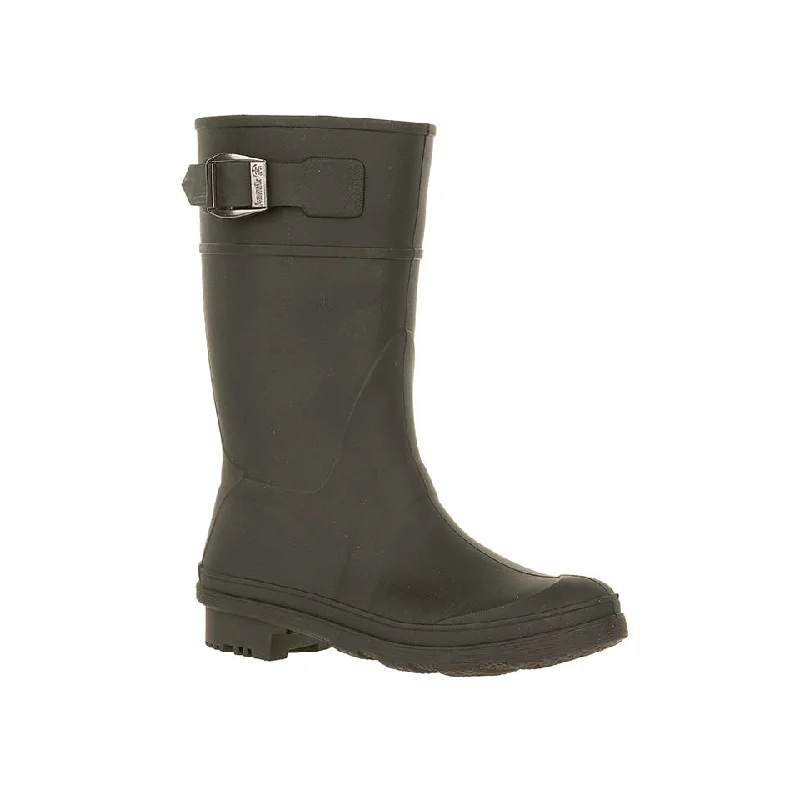 Kamik Black Raindrops Youth Rain Boot