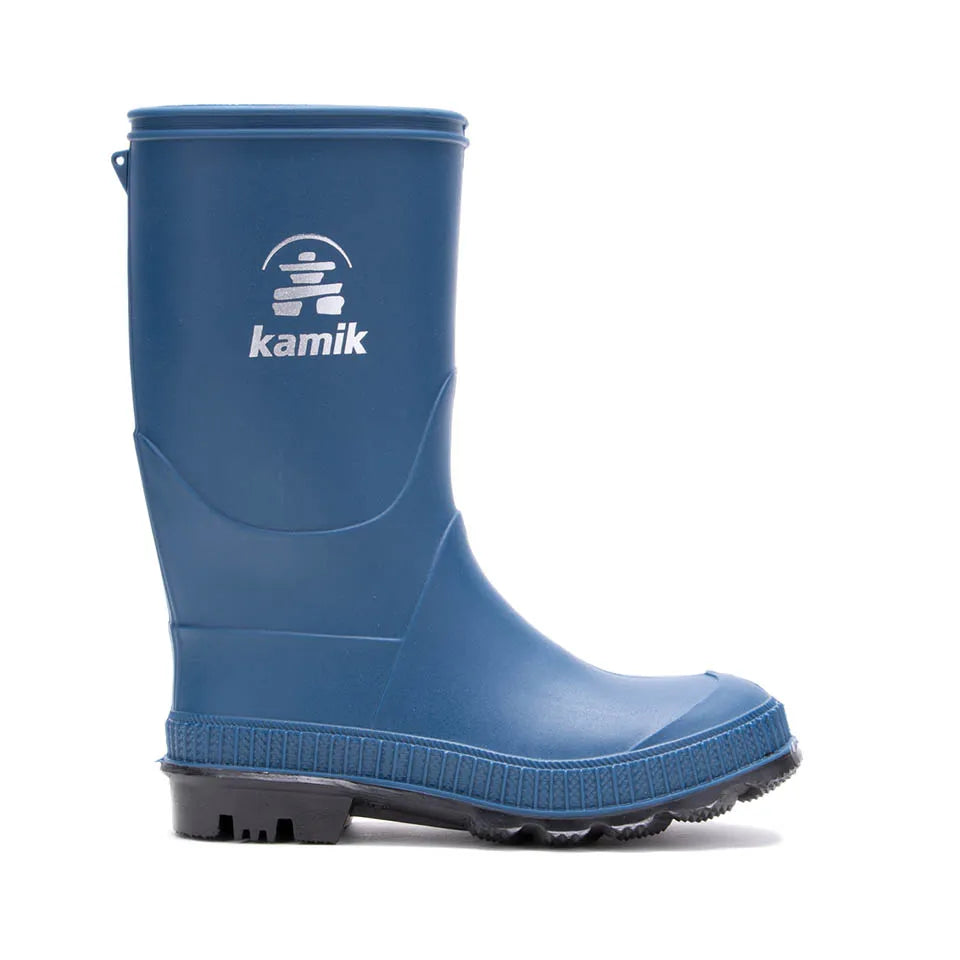 Kamik Light Navy Stomp Youth Rain Boot