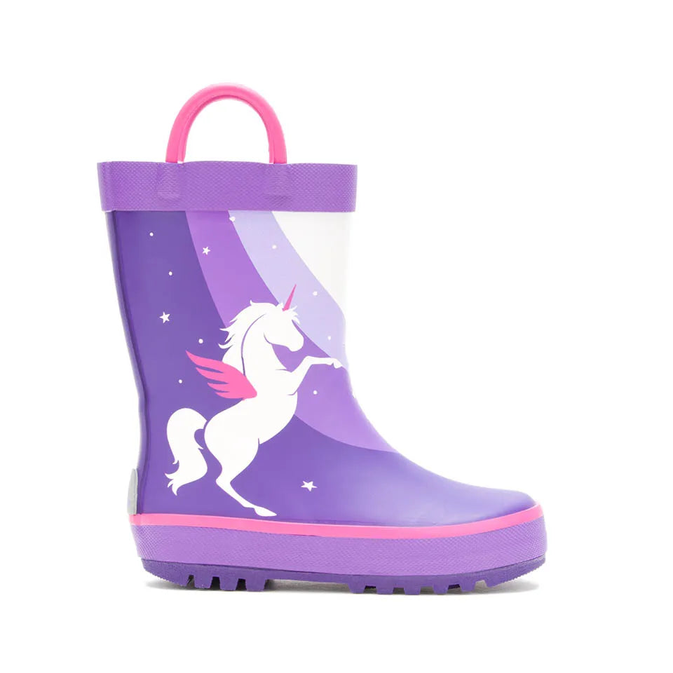 Kamik Purple Unicorn Toddler Rain Boot