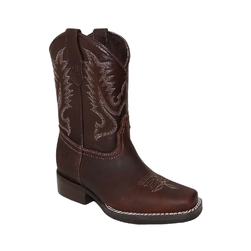 International M Pecos Boy's Brown Rubber Sole Boot