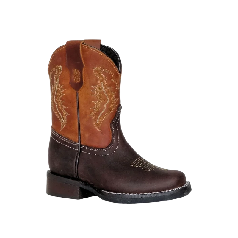 International M Kid's Brown & Orange Boots