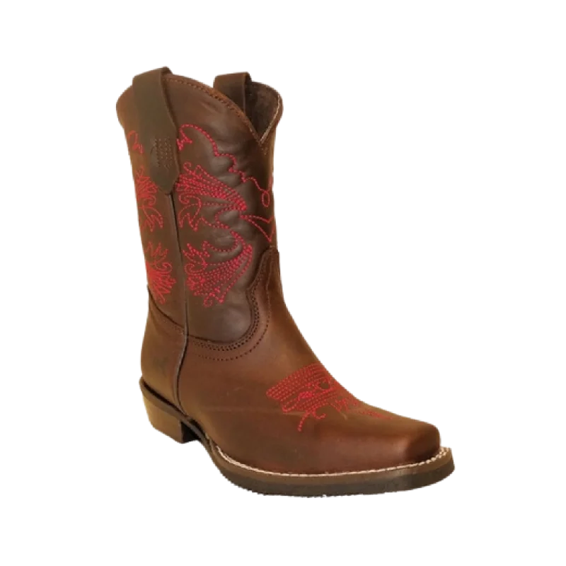 International M Pecos Girl's Brown Western Boot