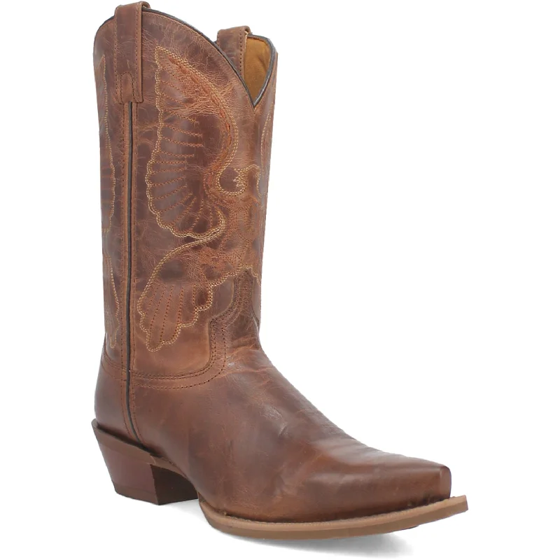 Laredo Mens Arno Taupe Leather Cowboy Boots