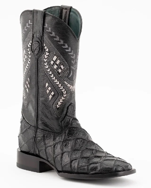 Men's Bronco Pirarucu Print Western Boots