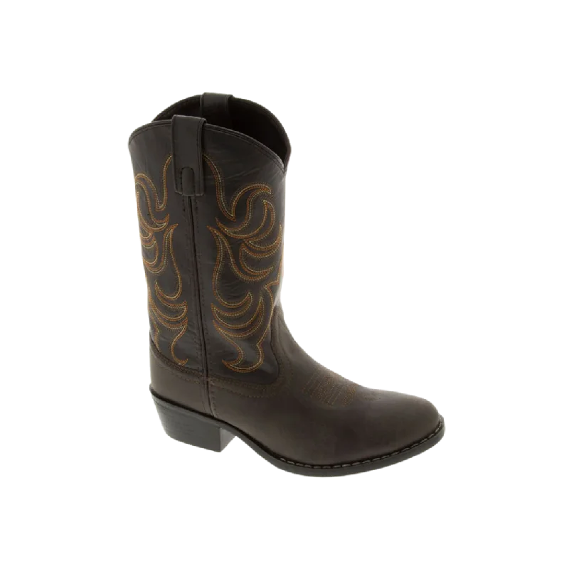 Smoky Mountain Kid's Monterey Brown Round Toe Western Boots