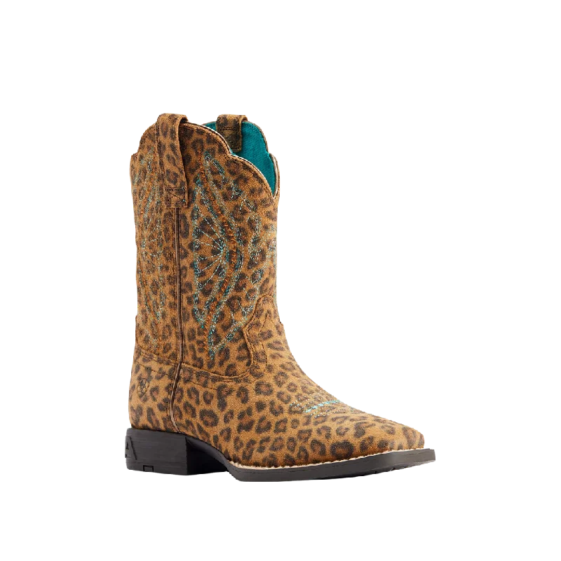 Ariat Youth Primetime Faded Leopard Pull-On Boot