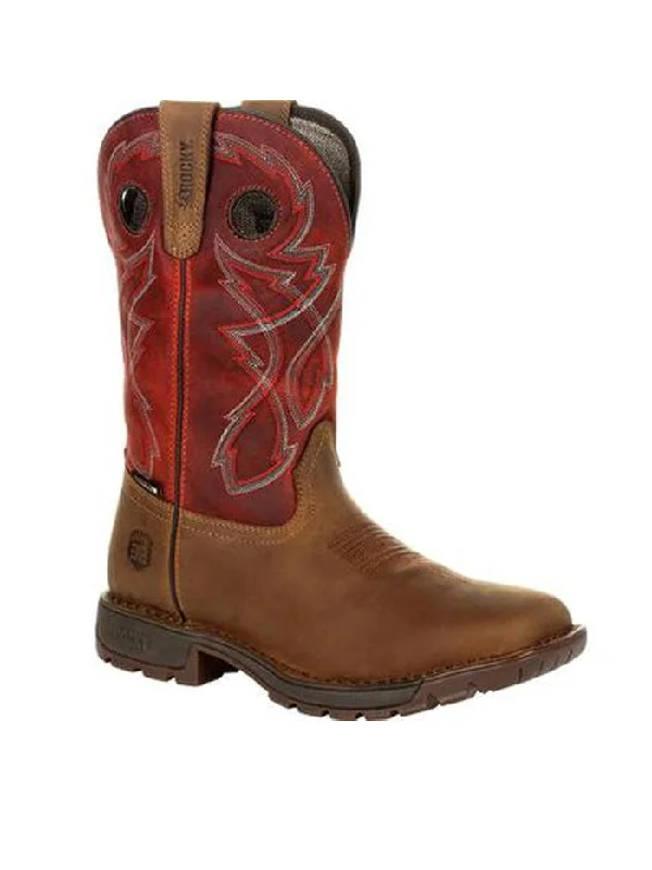 Rocky RKW0316 Mens Legacy 32 Waterproof Western Boot Tan Red