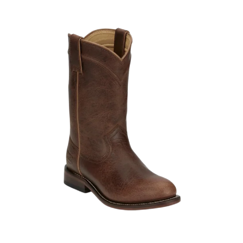 Justin Boot Men's Holland 10" Roper Brown Boots