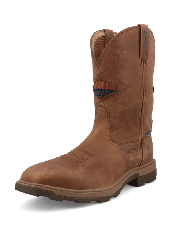 Twisted X MULNW05 Mens UltraLite X Work Boot Ginger Brown - 12