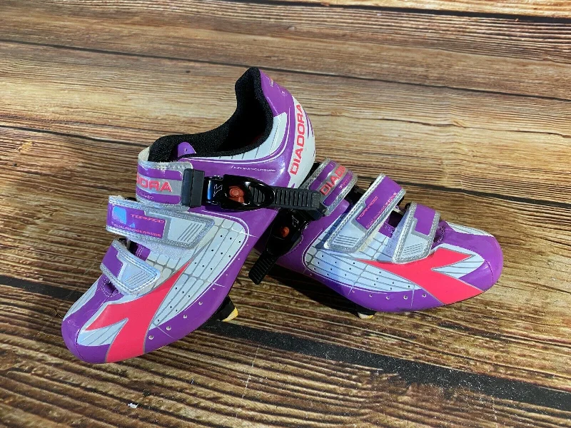 DIADORA TORNADO Road Cycling Shoes Bicycle Shoes Ladies Size EU38 US7