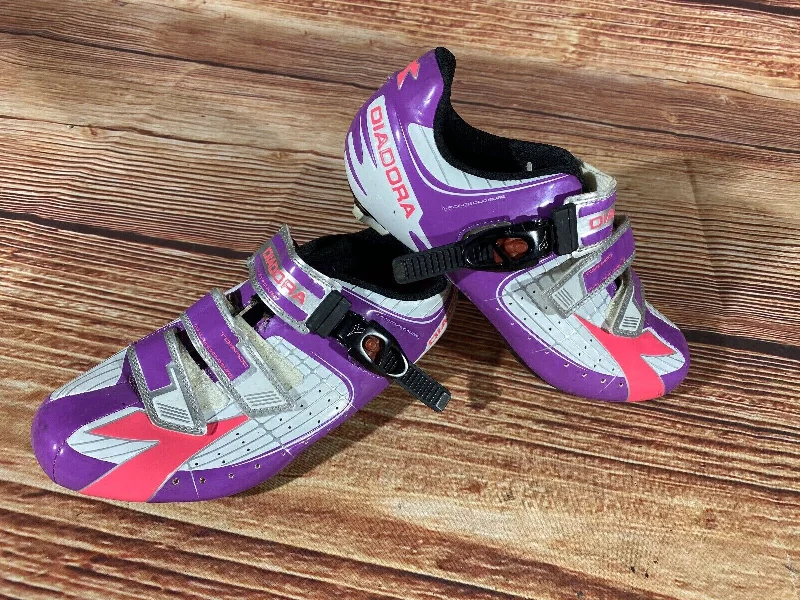 DIADORA Tornado Road Cycling Shoes Road Ladies Size EU40 US8.5 Mondo 250