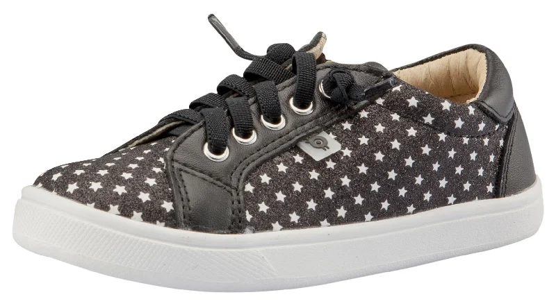 Old Soles Girl's & Boy's Star Jogger Sneakers, Star Glam Black