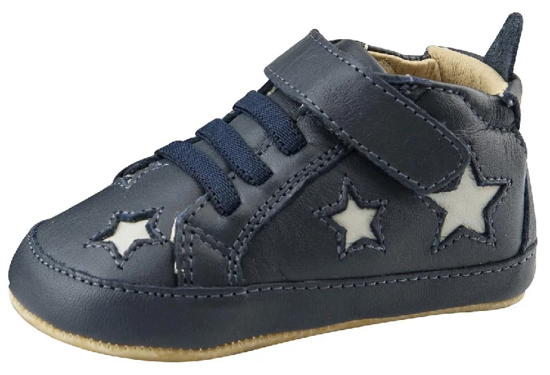 Old Soles Boy's High Splash Sneakers, Navy/Gris