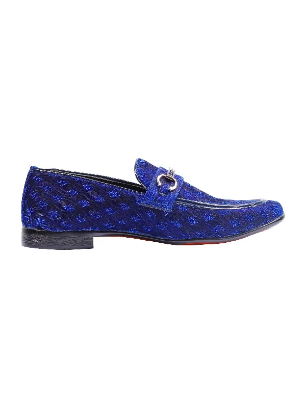 Party Loafers with Glittery Print