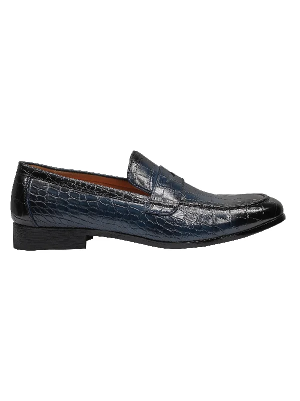 PRINTED PENNY LOAFERS