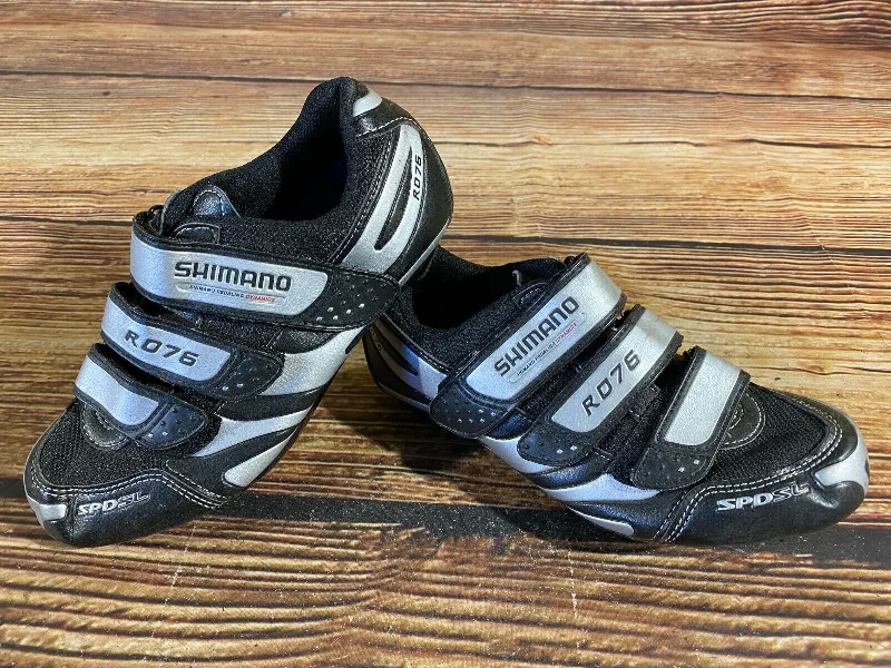 SHIMANO R076 Road Cycling Shoes Biking Boots 3 Bolts Size EU38, US5.2