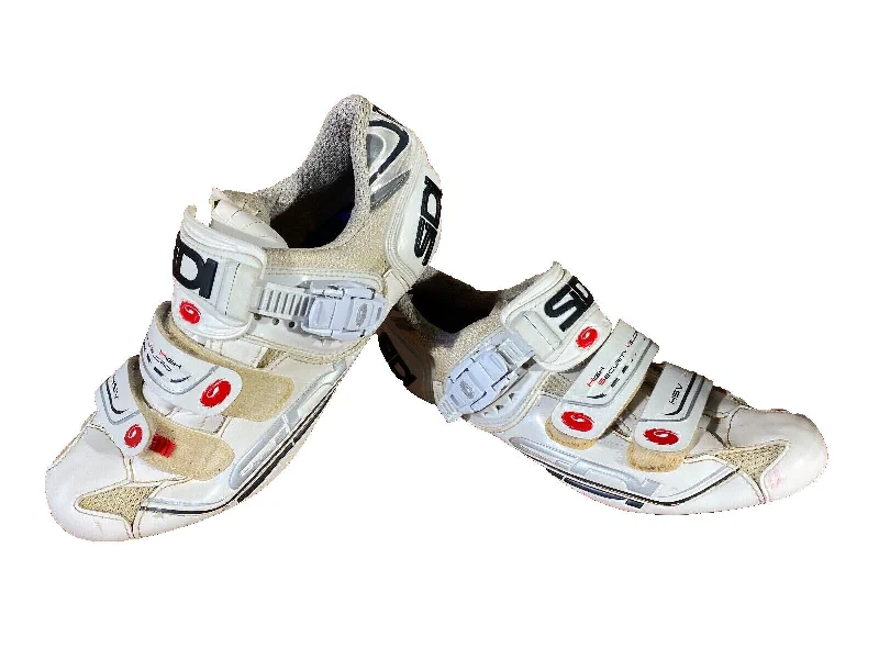 SIDI Carbon Road Cycling Shoes Road Bike 3 Bolts Unisex Size EU39 US6  Mondo 238